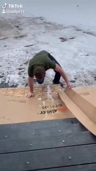 He's trying to hide his rage.