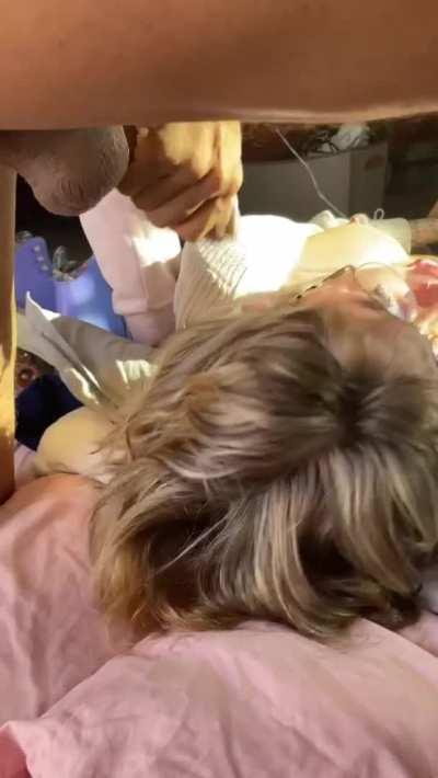 The whole time he was fucking my face I was thinking about all of you getting off to it ;)