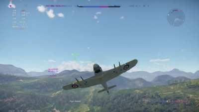 I was winning that dogfight until...