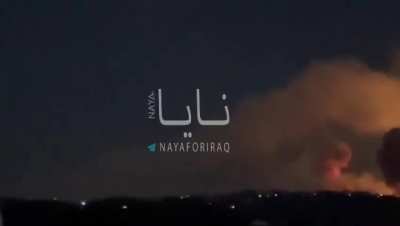 Israeli airstrikes on a ammo depot in Tartus