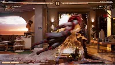 Did this online against a dude on the mic, his reaction had me dead