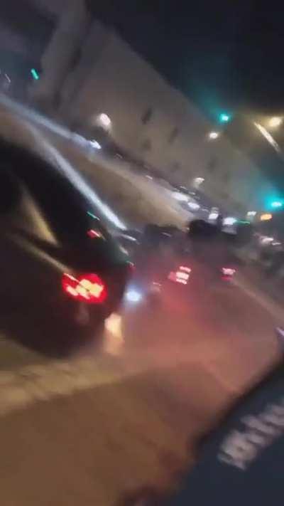 Cars Showing Off in a Intersection (Gets Intense)