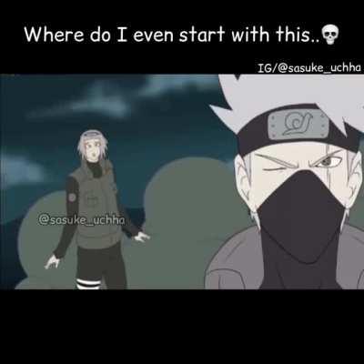 Did kakashi just throw kakashi?!!