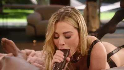 I can’t stop watching her suck that big black cock