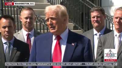 Tariff pause wasn’t planned.  Trump: people were getting a little yippee a little afraid