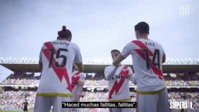 Unai López to his team mates while being substituted 