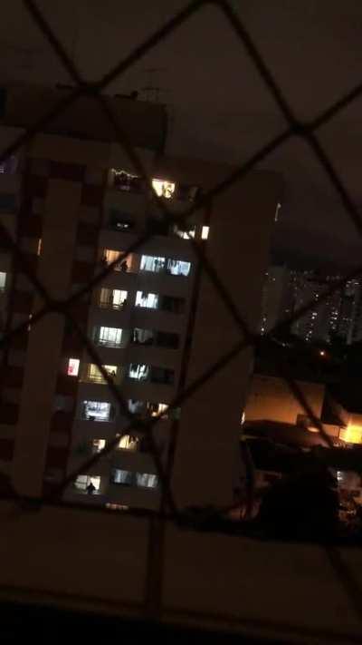 my neighbors singing together late at night, someone crossed the line on alcohol