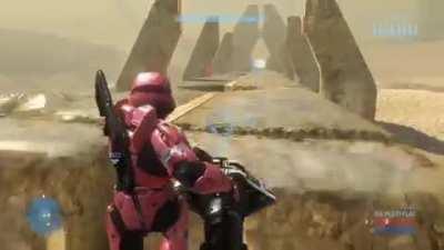 [Halo 3] I love how Bungie took the time to code all projectiles in the game physically, along with their own velocities. Making premeditated kills all the more satisfying. [OC] [x-post from (r/halo)]