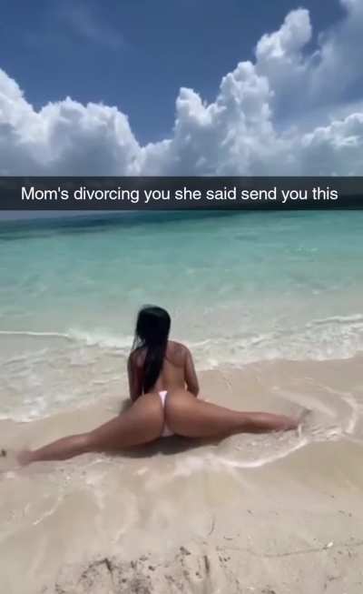 Vacation day 2 she said this is the best way to tell Dad the news