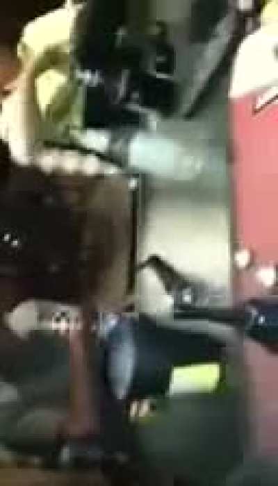 Drunk Australians playing with a taser