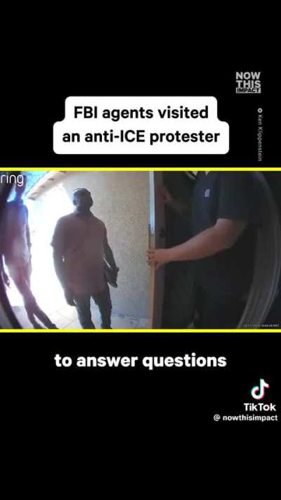 FBl agents visited an anti-lCE protester