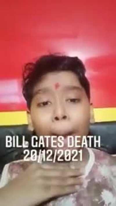Very confused kid 'predicting' Bill Gates' death
