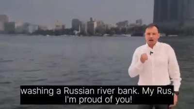 Before he died this week in a car crash, Russian official Stremousov appeared in this bizarre, uberpatriotic poetry performance which imagines Russia taking over the world, all the way down to Sydney, where 