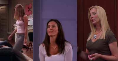 Courteney Cox, Jennifer Aniston and Lisa Kudrow