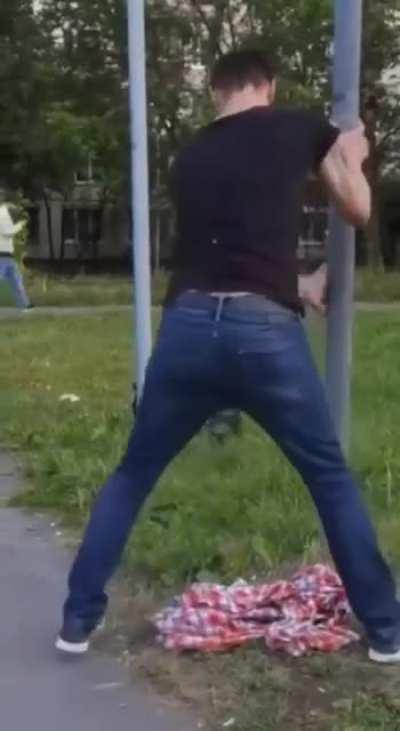 Skynet mistakenly sent a terminator to Saratov, but the locals stole all the chips with copper and left the poor robot to his fate