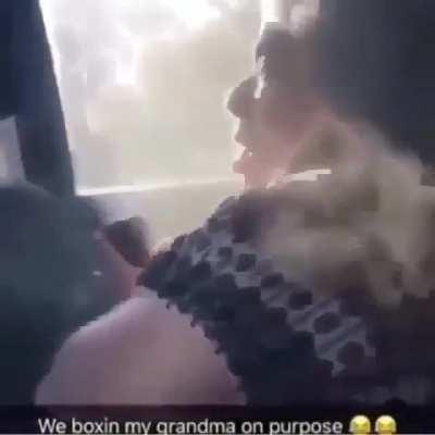 purposely hotboxing a car to make grandma cough