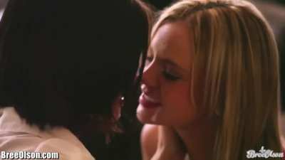 Bree Olsen Drains Out a Guy under 30S and Starts Cum Kissing an Unknown Women