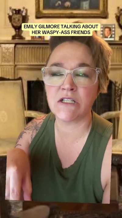 Emily Gilmore talking about her waspyass friends