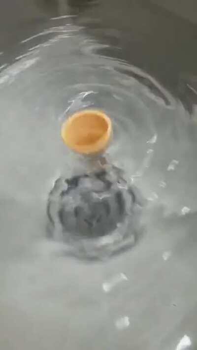 Cone in a whirlpool
