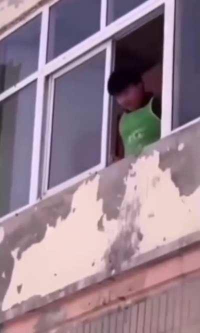 Hitting down a wasp nest