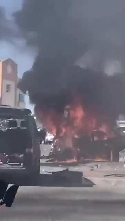 Some breaking video from Israel of a direct hit unknown location