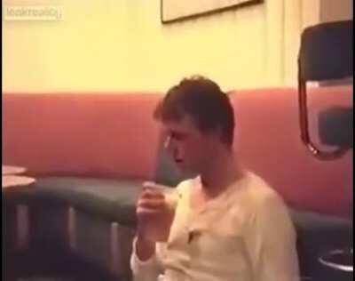 Save your money and drink your beer like this fella