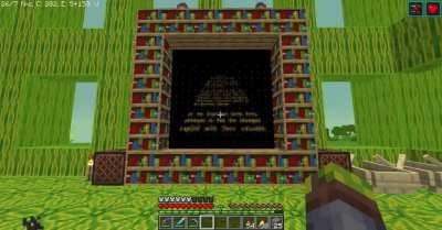 Revenge of the Sith but I put the entire movie on a Minecraft painting