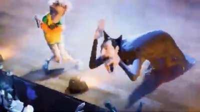 He really do be singing the cat song tho