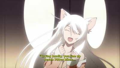 The cat version is So cute😍😍!! [Bakemonogatari]