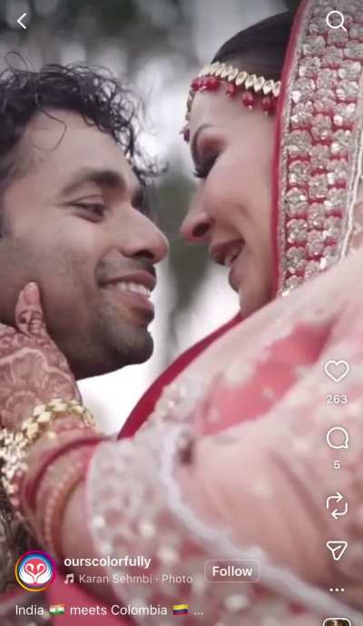 Indian man marries his Colombian wife 🇮🇳 🇨🇴 IMLF