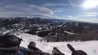 Atleast he apologized on the way down lol