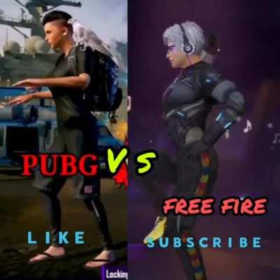Free fire army 🔥😍🔥 v/s Pubg army 🔥😍🤮😍