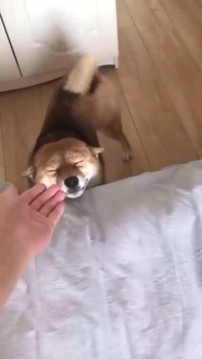 Eyes won’t open; too happy