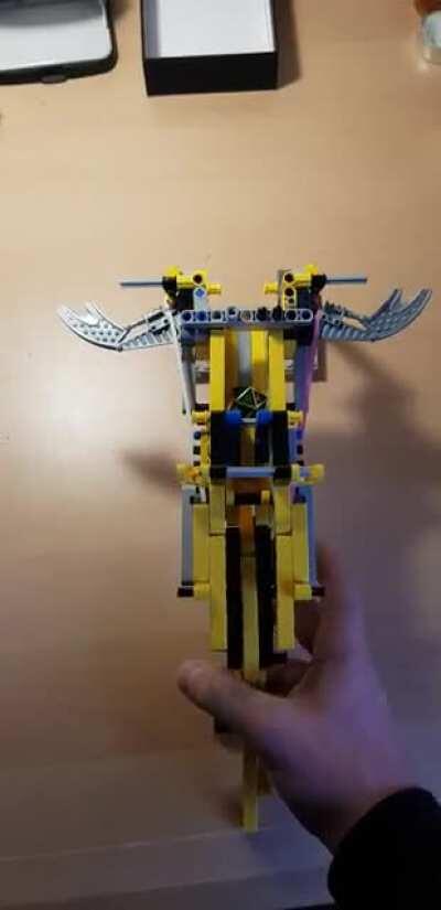 I built a mini crossbow to shoot my dice! My new Halfling Fighter loves his crossbow :D [OC]