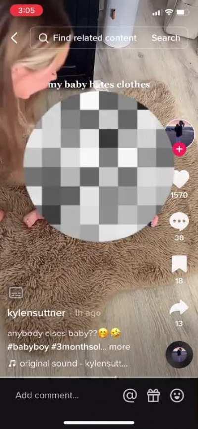 Is KylenSuttner seeking validation over her child’s privacy? Would a dad undressing his daughter on social media be seen as cute or creepy?