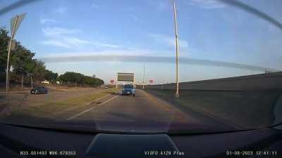 [OC] Camry swerves and causes rollover accident in Texas