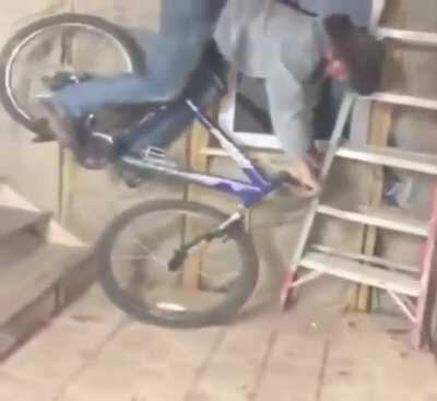 HMB, I will ride this bicycle down the steps
