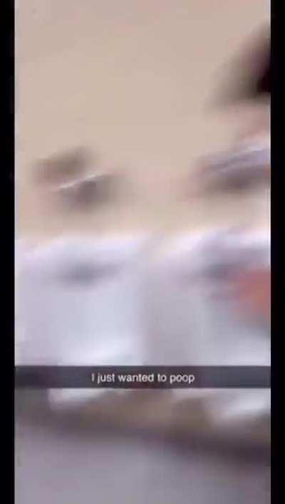 Nah Wtf can't even shit in peace no more 😂