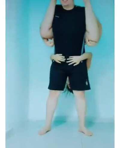 Man has unfortunate loss of control while attempting a dance routine.