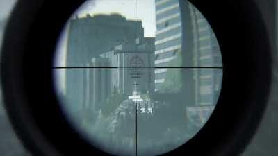 You can actually see the Sky Bridge from Ellie's POV