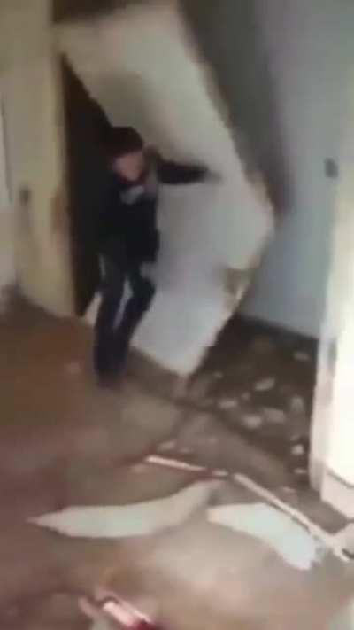 Assumed wall would fall like lego