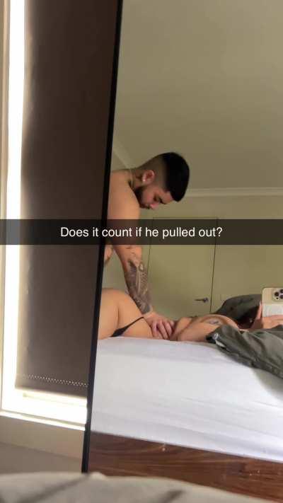 Theres no need to tell dad if he pulled out, right?