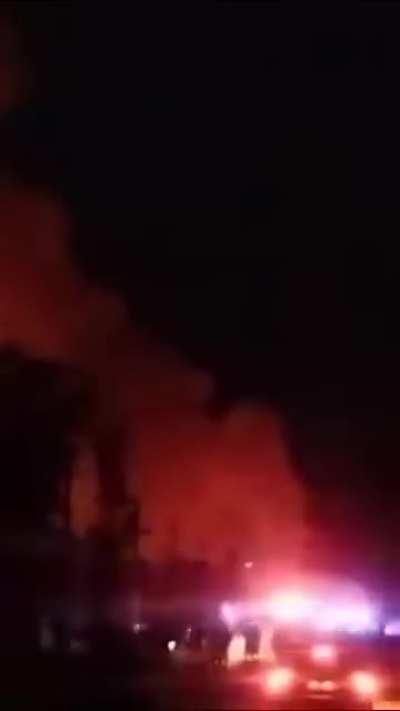 Different view of the Romanian gas station explosion