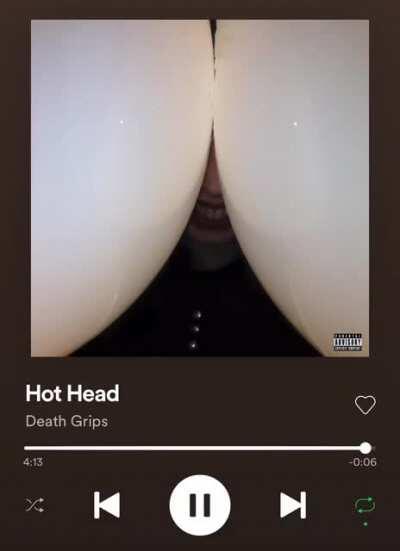 Hot Head (Death Grips) -> Ocean Man (Ween) - 2 seconds