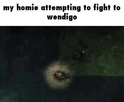 what a brave guy, attempting to get the wendigussy for us all