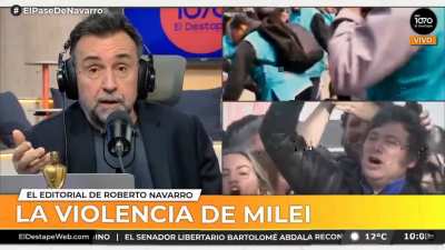 Según Navarro hay una conspiración en la cúal los trolls de milei generaron el acto de terrorismo para que le manden los 100 millones a la SIDE