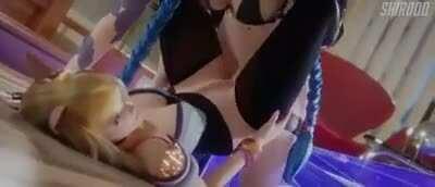 Futa Jinx & KDA Ahri Missionary [League Of Legends] (Shir0qq)