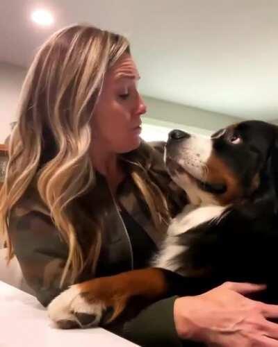 The way he looks at her