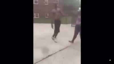 Man Slaps The Hurricane Out of Katrina For Spitting on Him