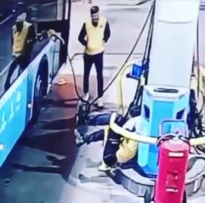 What could go wrong sitting at the gas station